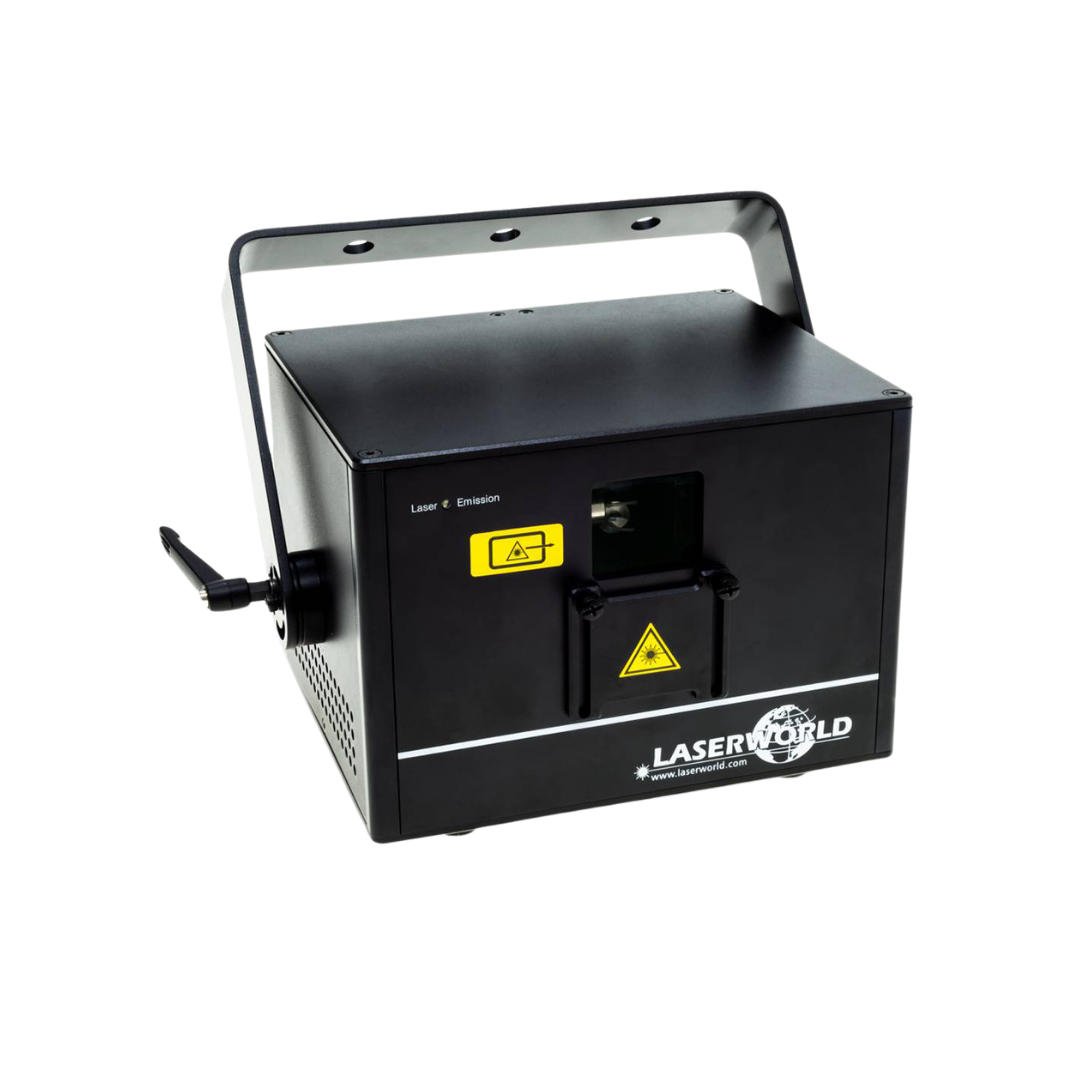 Black Laserworld laser light unit with mounting bracket