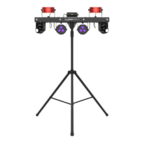 GigBAR Move ILS party lighting system on a stand